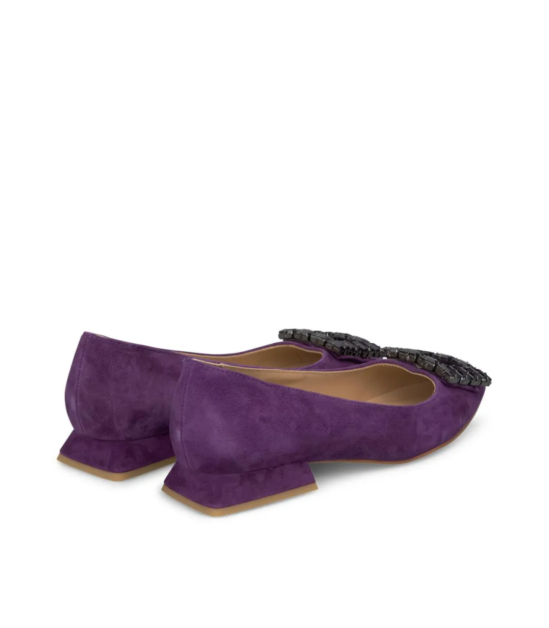 Alma en Pena Zapatos Planos|BAILARINA ADORNO CUADRADO