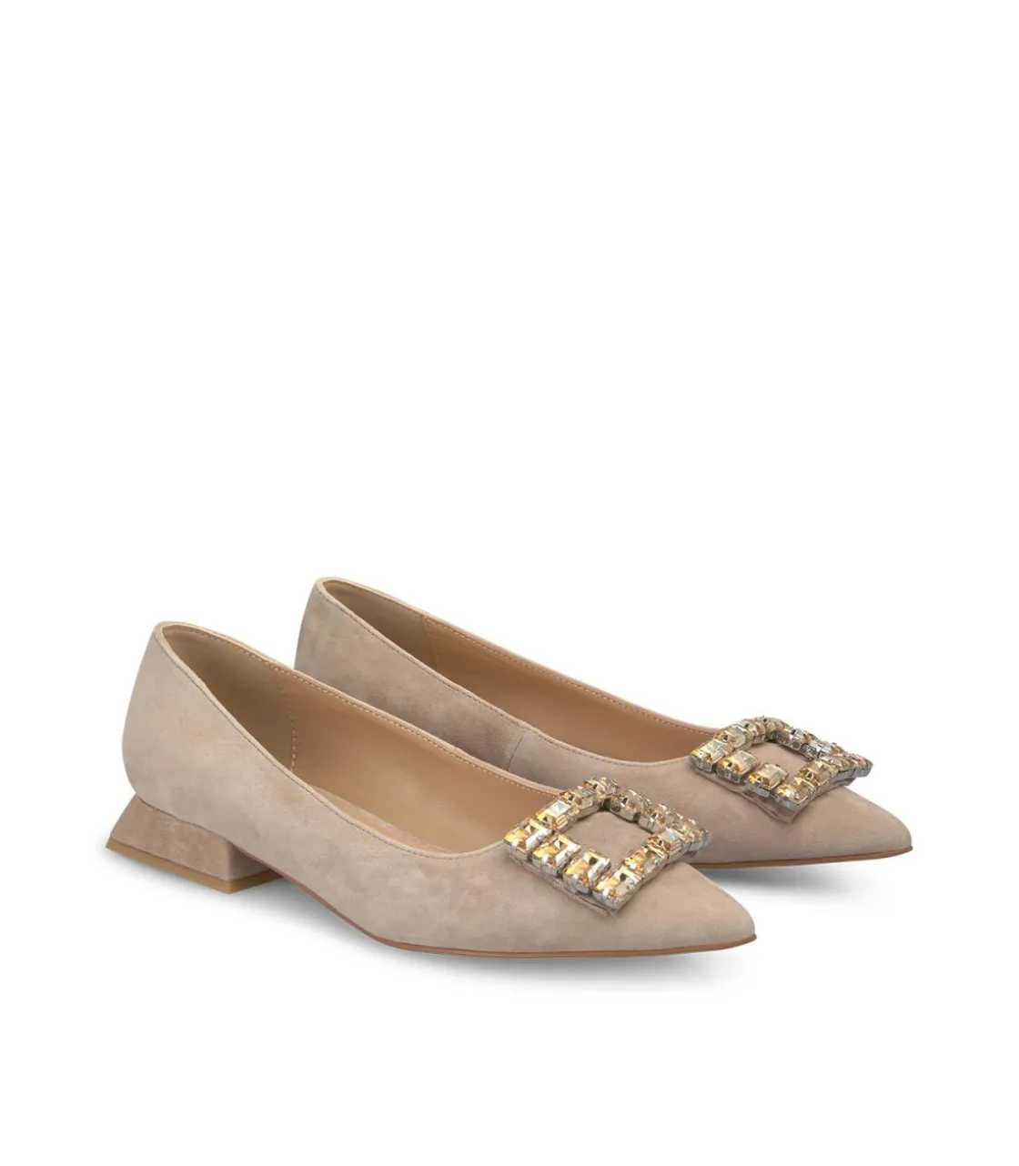 Alma en Pena Zapatos Planos|BAILARINA ADORNO CUADRADO