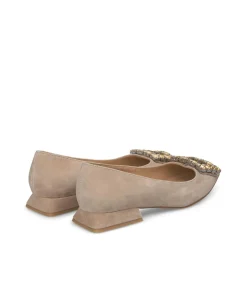 Alma en Pena Zapatos Planos|BAILARINA ADORNO CUADRADO