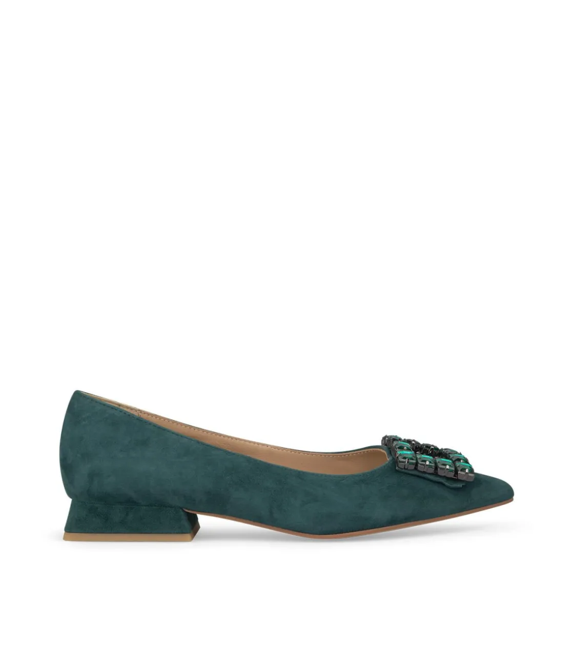 Alma en Pena Zapatos Planos|BAILARINA ADORNO CUADRADO