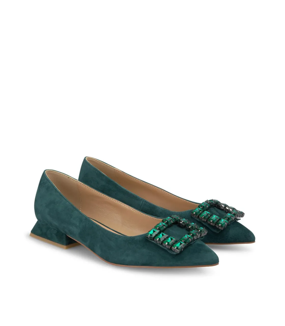 Alma en Pena Zapatos Planos|BAILARINA ADORNO CUADRADO