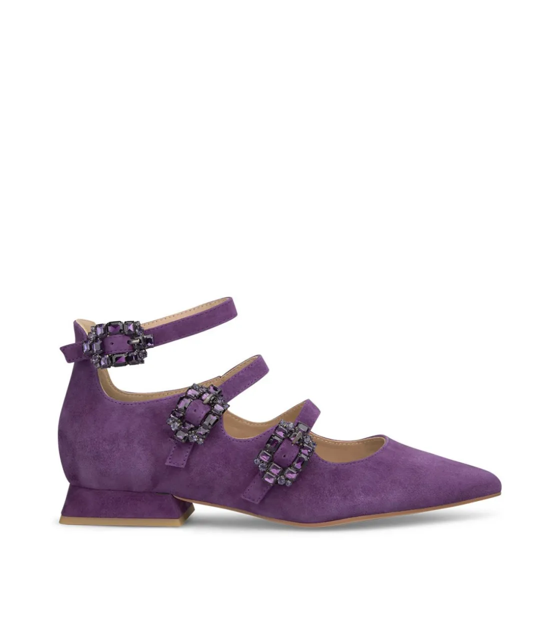 Alma en Pena Zapatos Planos|BAILARINA CON TRES HEBILLAS