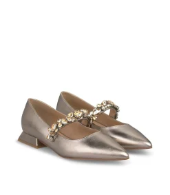 Alma en Pena Zapatos Planos|BAILARINA PLANA TIRA PEDRERÍA