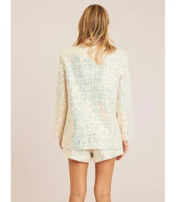 Alma en Pena Chaquetas|BLAZER CUADROS LENTEJUELAS