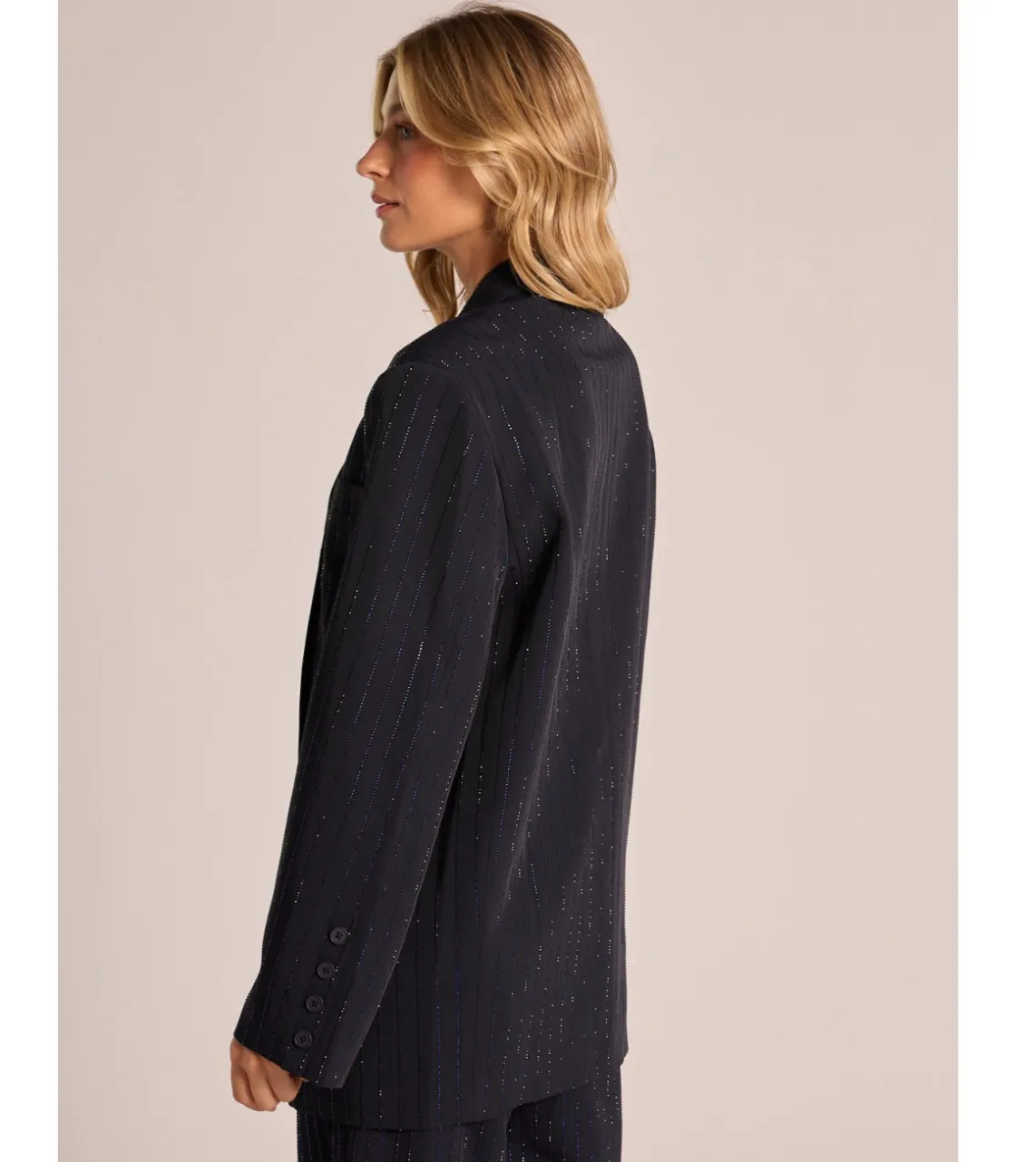 Alma en Pena Chaquetas|BLAZER RAYA DIPLOMÁTICA BRILLOS