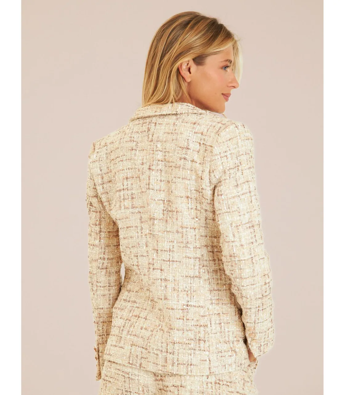 Alma en Pena Chaquetas|BLAZER TEXTURA BOTONES JOYA