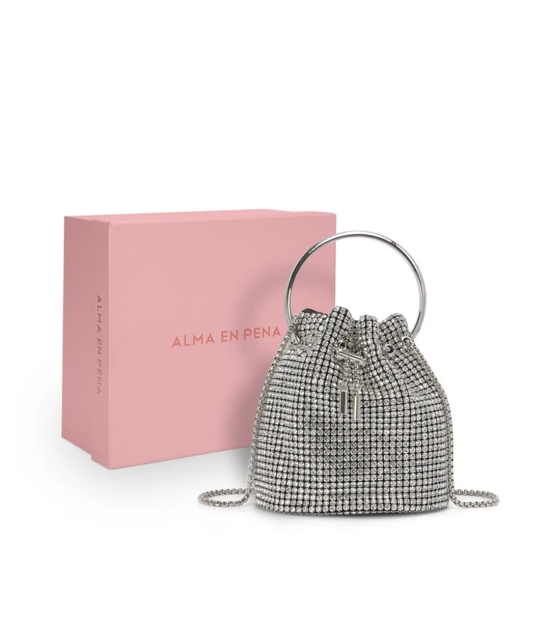 Alma en Pena Bolsos|BOMBONERA CUBIERTA CON PEDRERÍA