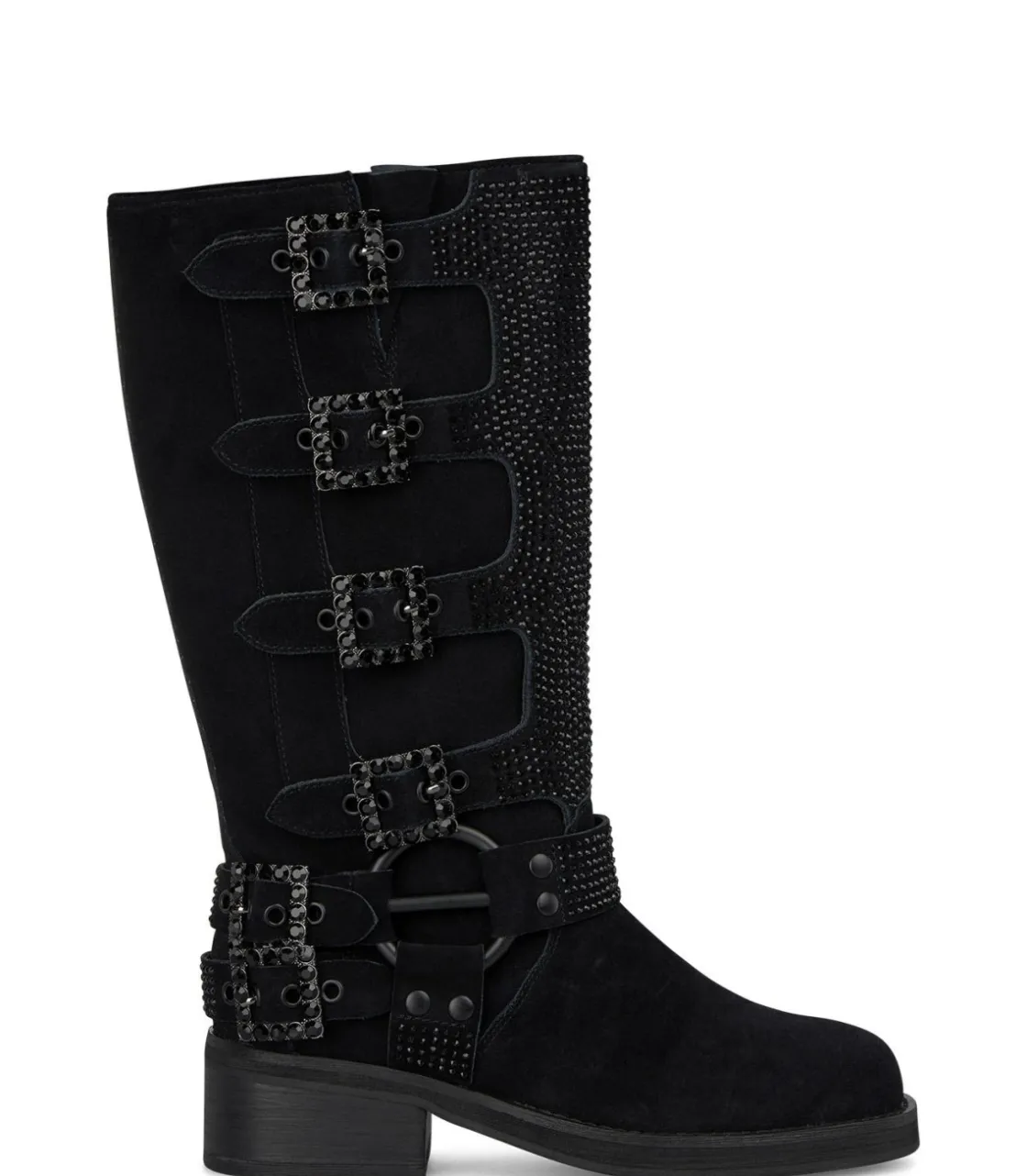 Alma en Pena Botas Planas|BOTA BIKER HEBILLAS