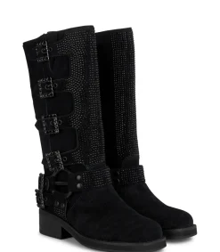 Alma en Pena Botas Planas|BOTA BIKER HEBILLAS