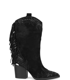 Alma en Pena Botas De Tacón|BOTA CON FLECOS Y PEDRERÍA