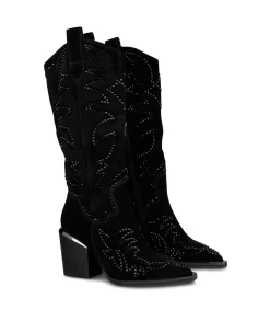 Alma en Pena Botas De Tacón|BOTA COWBOY ADORNOS PEDRERÍA