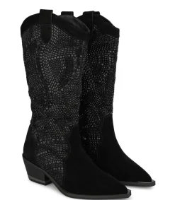 Alma en Pena Botas Planas|BOTA COWBOY CON PEDRERÍA