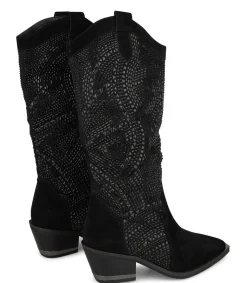 Alma en Pena Botas Planas|BOTA COWBOY CON PEDRERÍA