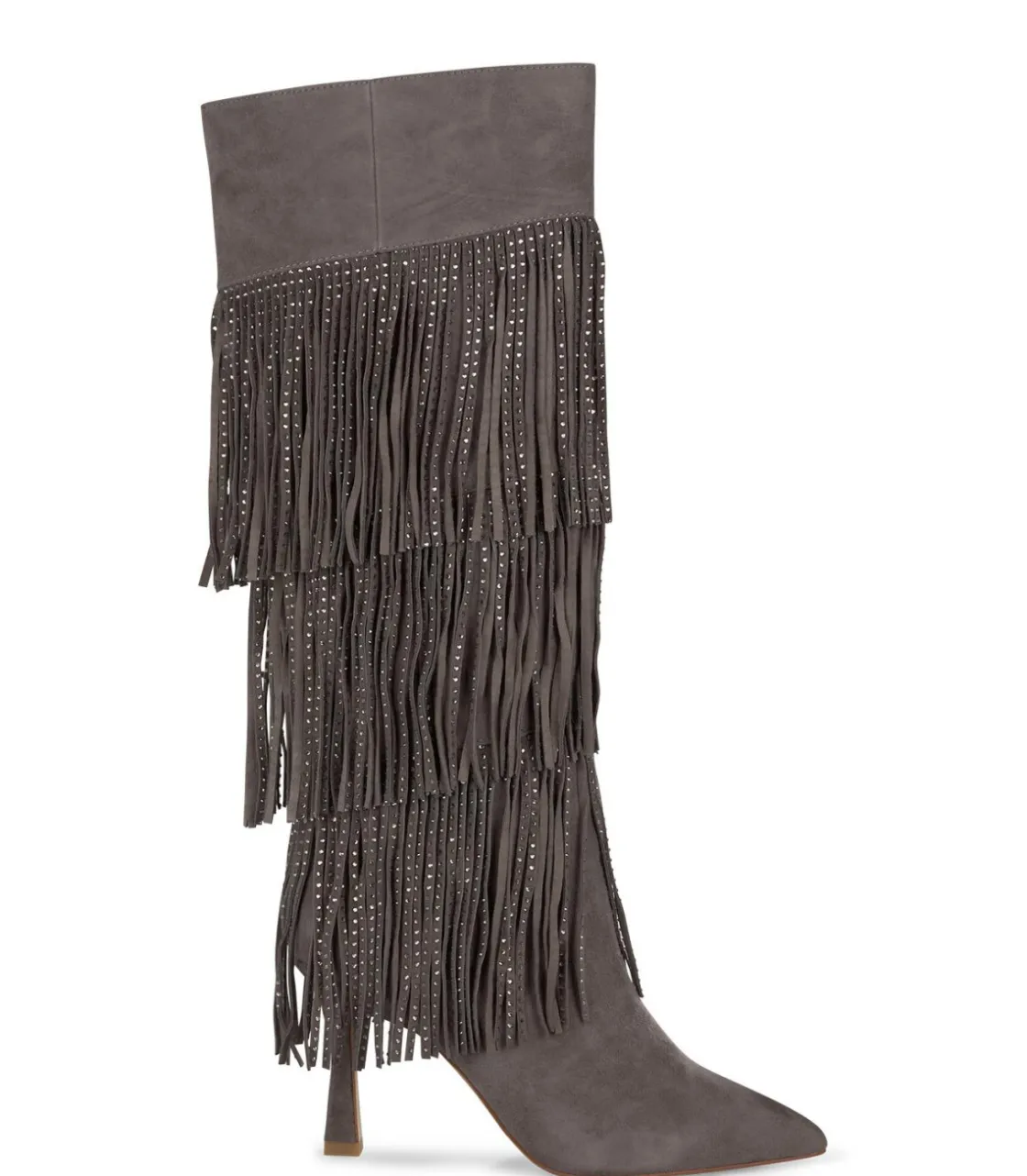 Alma en Pena Botas De Tacón|BOTA CUBIERTA CON FLECOS