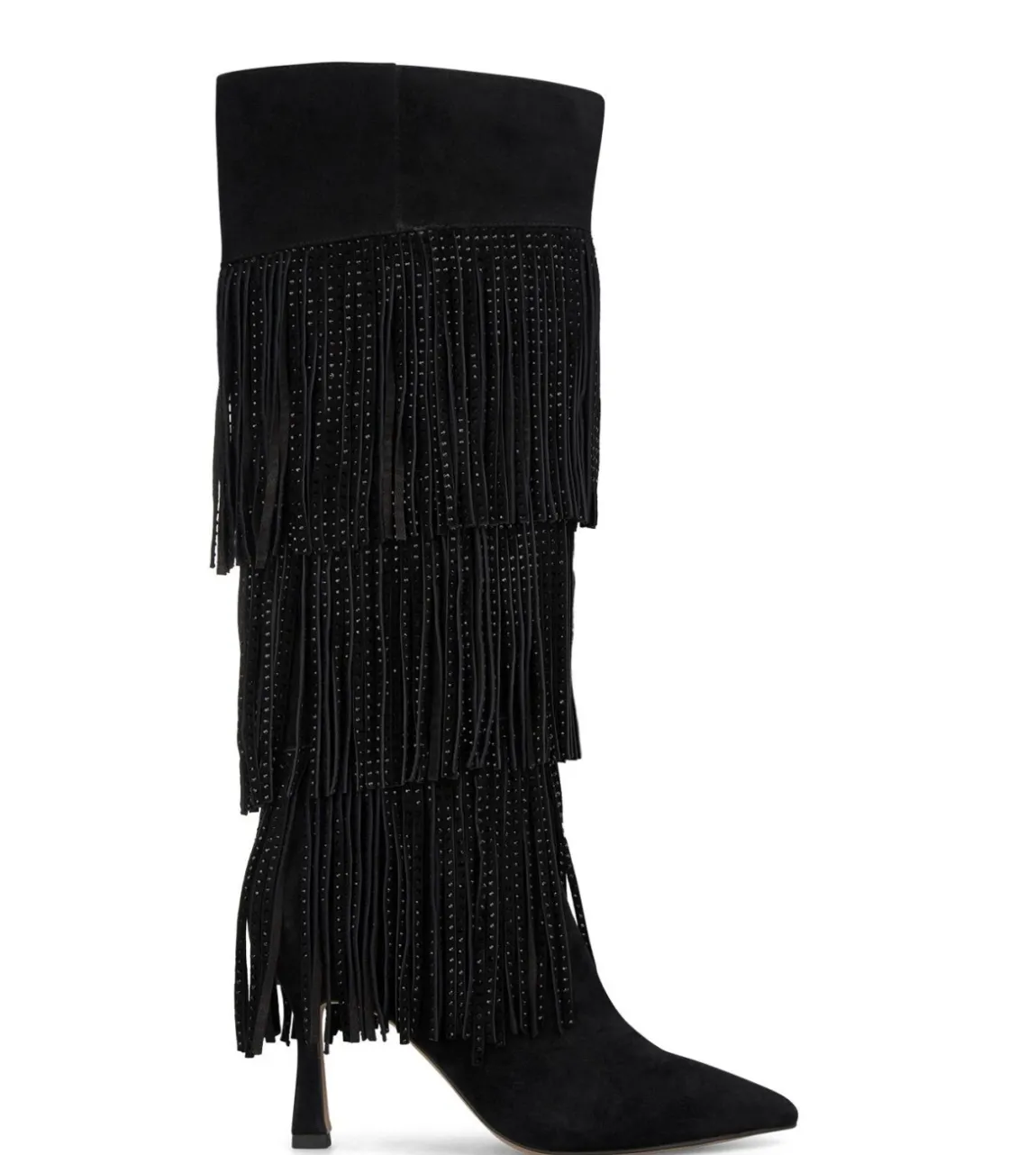 Alma en Pena Botas De Tacón|BOTA CUBIERTA CON FLECOS