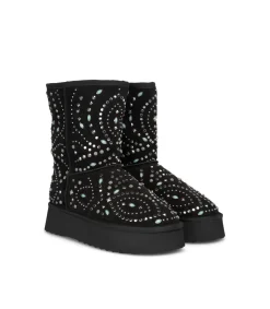 Alma en Pena Botines Planos|BOTA DE PELO CON TACHAS