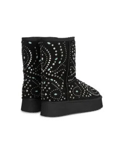 Alma en Pena Botines Planos|BOTA DE PELO CON TACHAS