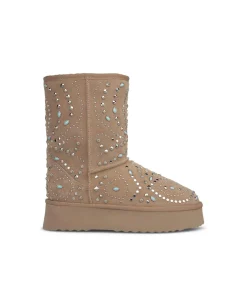 Alma en Pena Botines Planos|BOTA DE PELO CON TACHAS