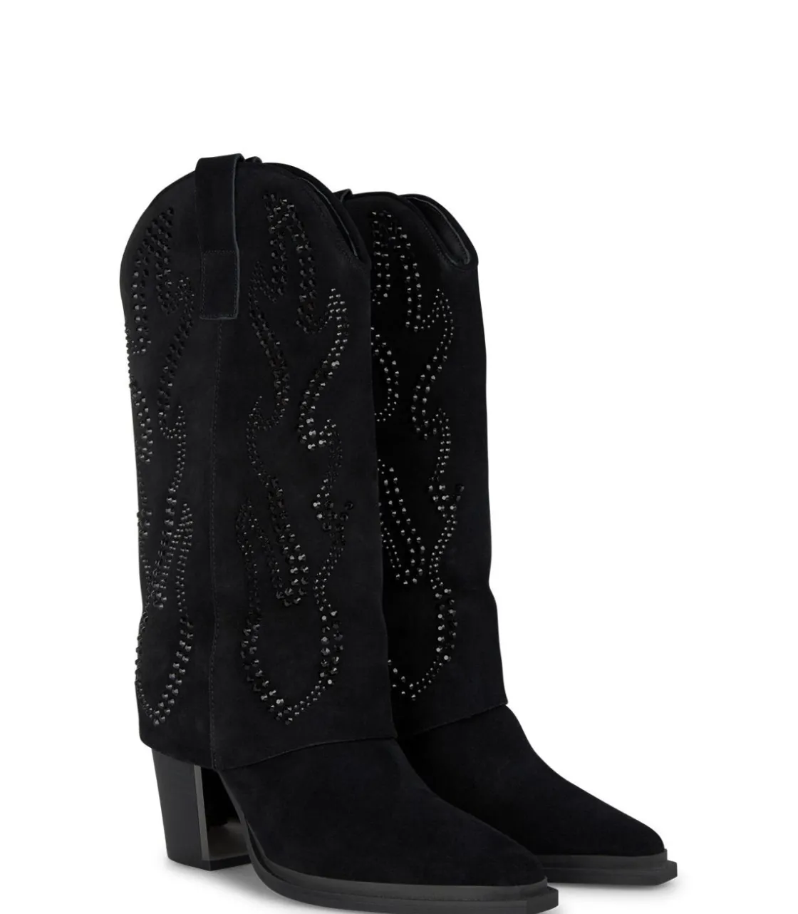 Alma en Pena Botas De Tacón|BOTA POLAINA CON BRILLOS
