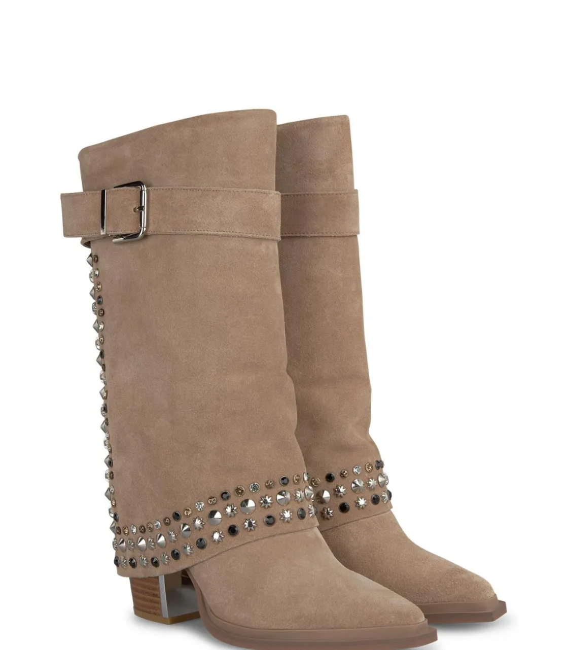 Alma en Pena Botas De Tacón|BOTA POLAINA TACHAS