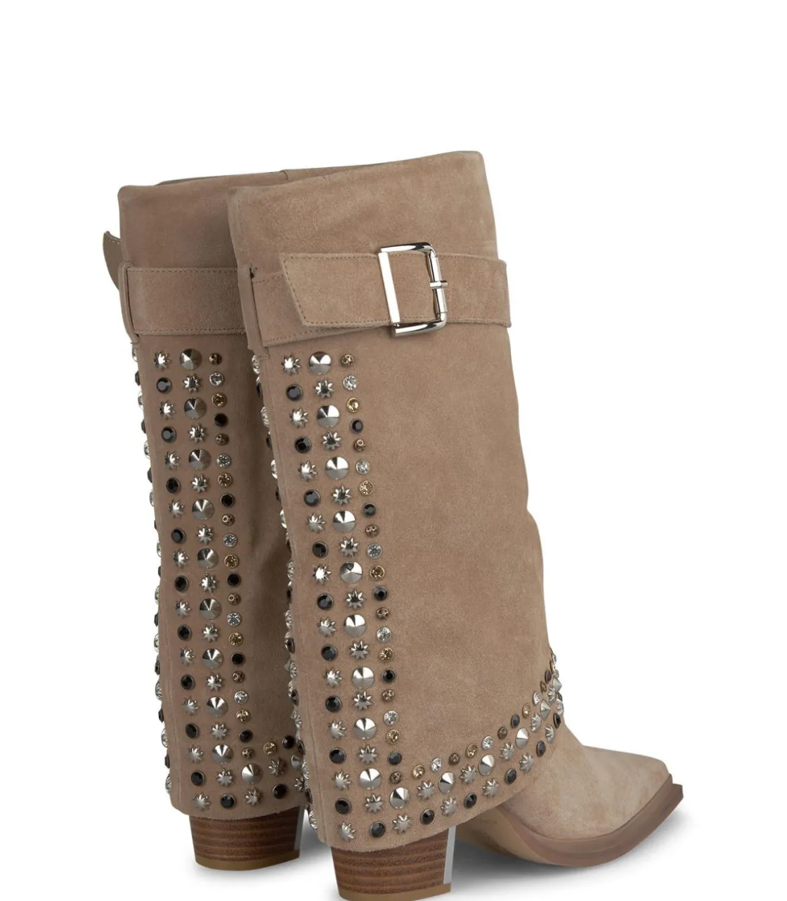 Alma en Pena Botas De Tacón|BOTA POLAINA TACHAS