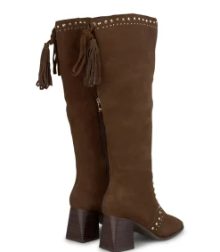 Alma en Pena Botas De Tacón|BOTA TACÓN BLOQUE TACHAS