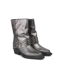 Alma en Pena Botines Planos|BOTÍN PLIEGUE TACHAS