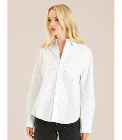 Alma en Pena Camisas|CAMISA CON DETALLES DE PEDRERÍA