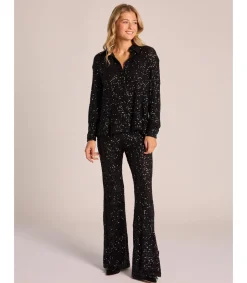 Alma en Pena Camisas|CAMISA CUBIERTA DE LENTEJUELAS