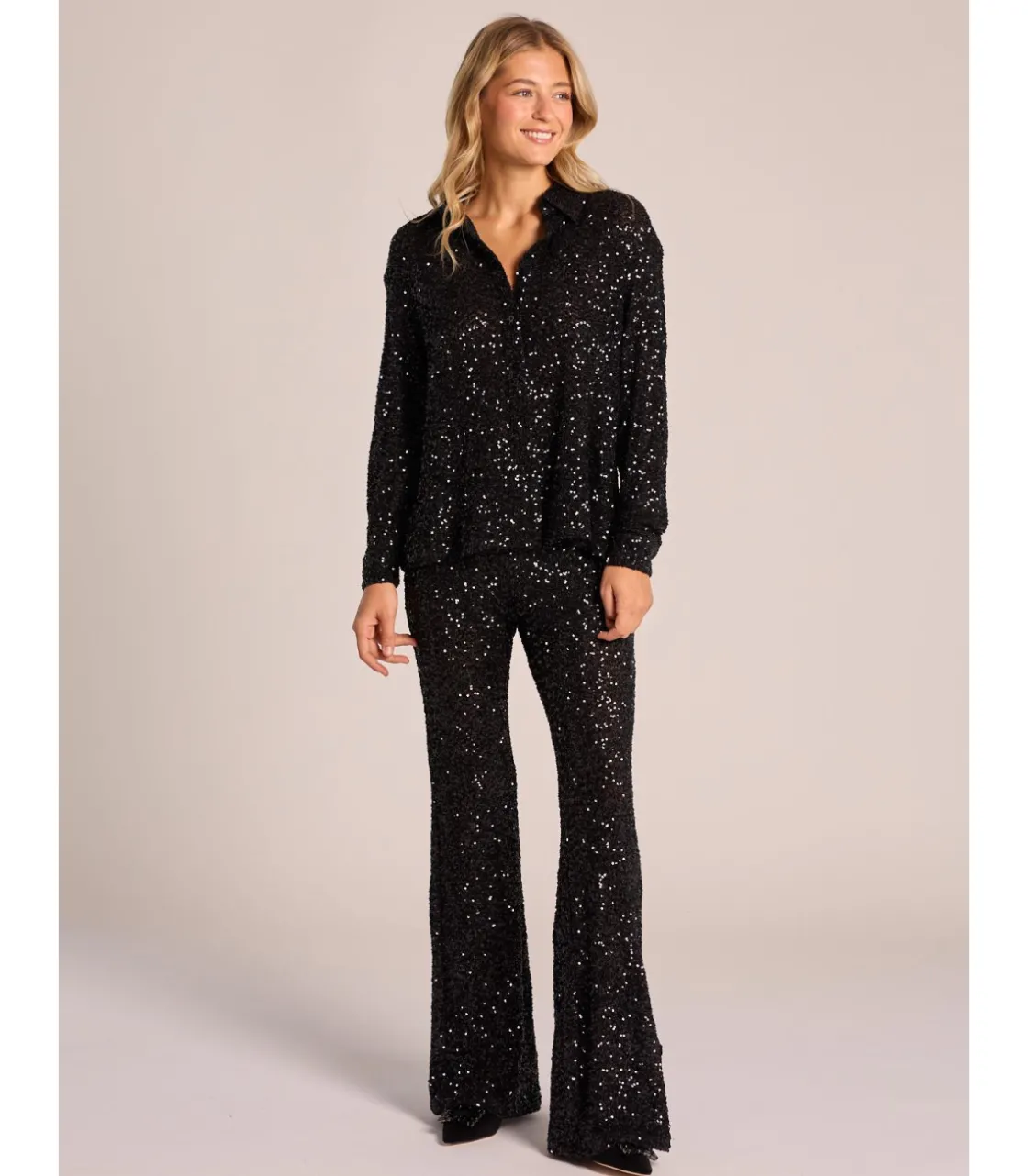Alma en Pena Camisas|CAMISA CUBIERTA DE LENTEJUELAS