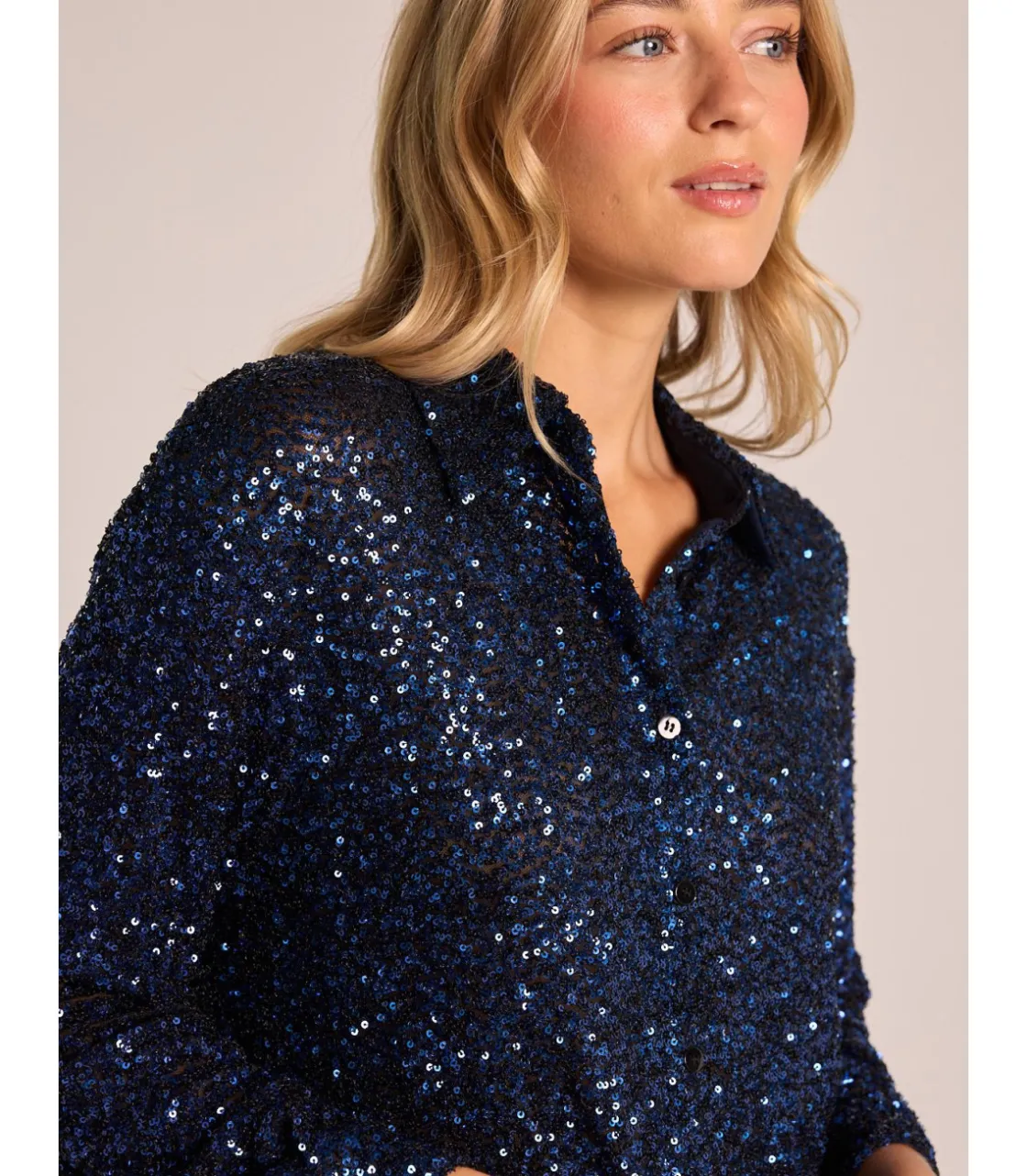 Alma en Pena Camisas|CAMISA CUBIERTA DE LENTEJUELAS
