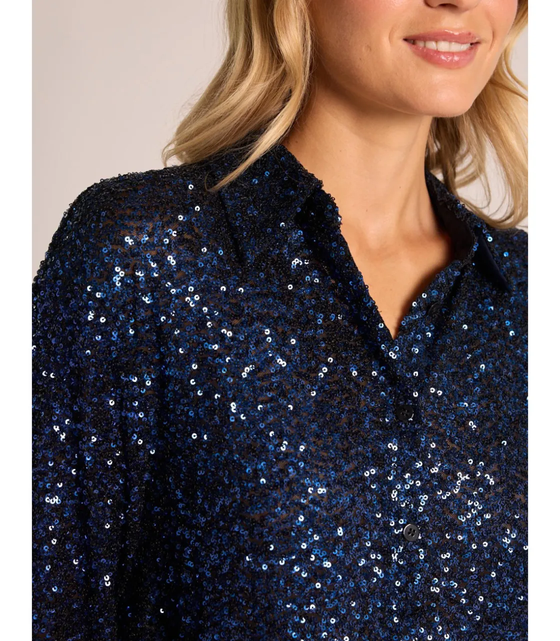 Alma en Pena Camisas|CAMISA CUBIERTA DE LENTEJUELAS