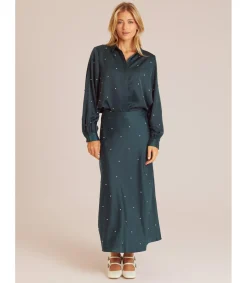 Alma en Pena Camisas|CAMISA SATINADA PEDRERÍA