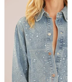 Alma en Pena Camisas|CAMISA VAQUERA CON PEDRERÍA
