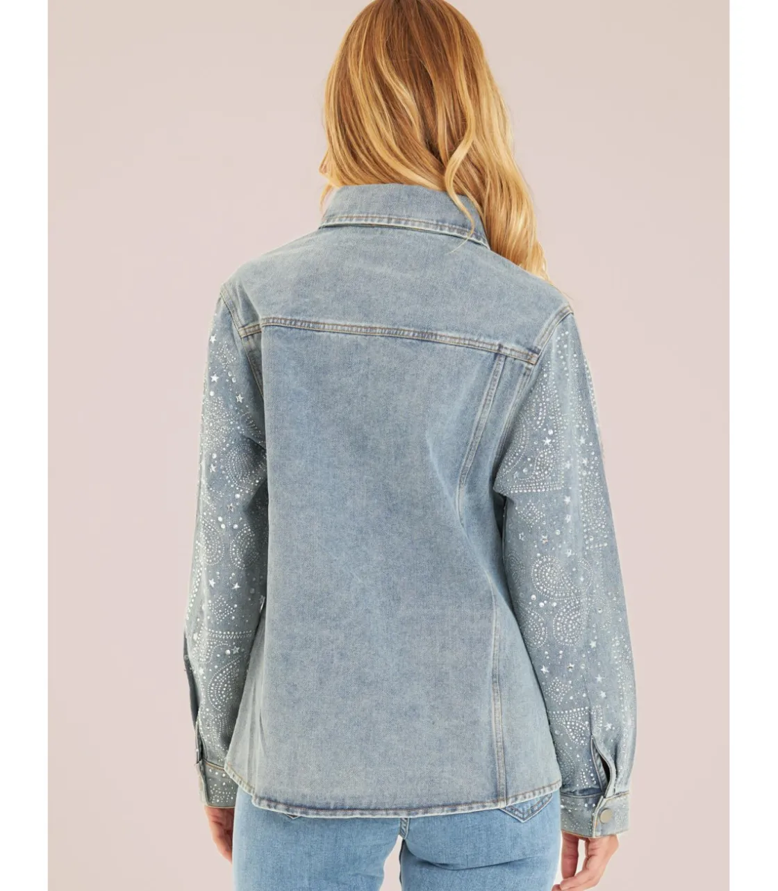 Alma en Pena Camisas|CAMISA VAQUERA CON PEDRERÍA