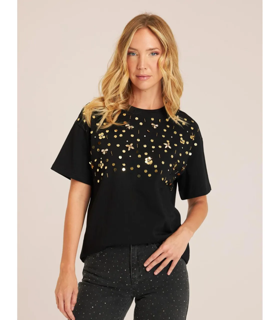 Alma en Pena Camisas|CAMISETA CON ABALORIOS