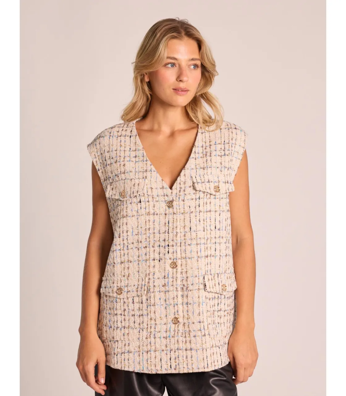 Alma en Pena Chaquetas|CHALECO PUNTO