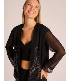 Alma en Pena Chaquetas|CHAQUETA CON ABALORIOS