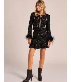 Alma en Pena Chaquetas|CHAQUETA LENTEJUELAS CON DETALLE