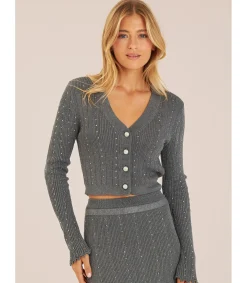 Alma en Pena Chaquetas|CHAQUETA PUNTO HILO METALIZADO
