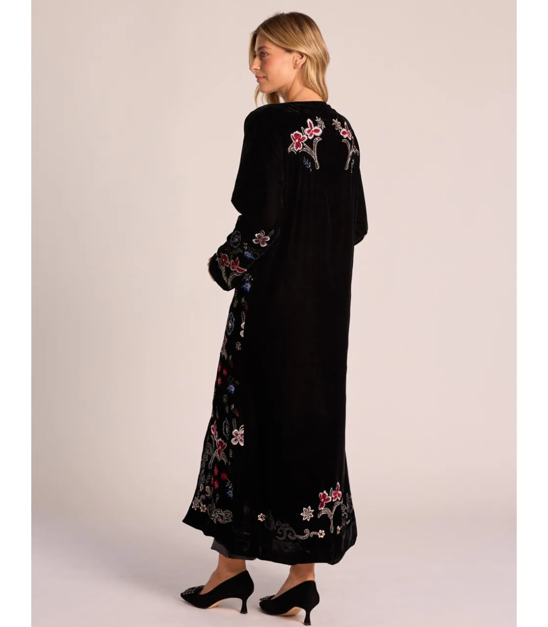 Alma en Pena Chaquetas|KIMONO TERCIOPELO BORDADOS