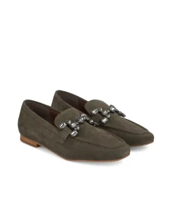Alma en Pena Zapatos Planos|MOCASÍN CON ESTRIBO PEDRERÍA