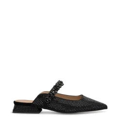 Alma en Pena Zapatos Planos|MULE CON PEDRERÍA