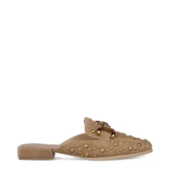 Alma en Pena Zapatos Planos|MULES CON TACHUELAS