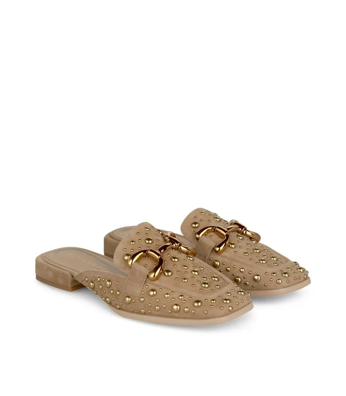 Alma en Pena Zapatos Planos|MULES CON TACHUELAS