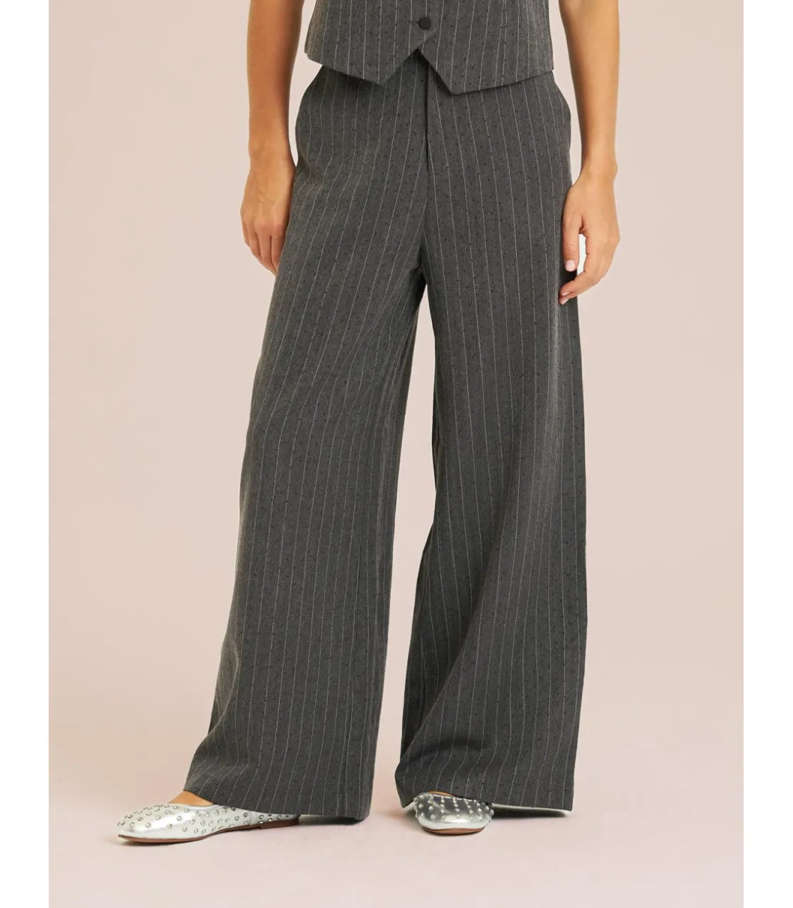 Alma en Pena Pantalones|PANTALÓN LARGO ANCHO BRILLOS