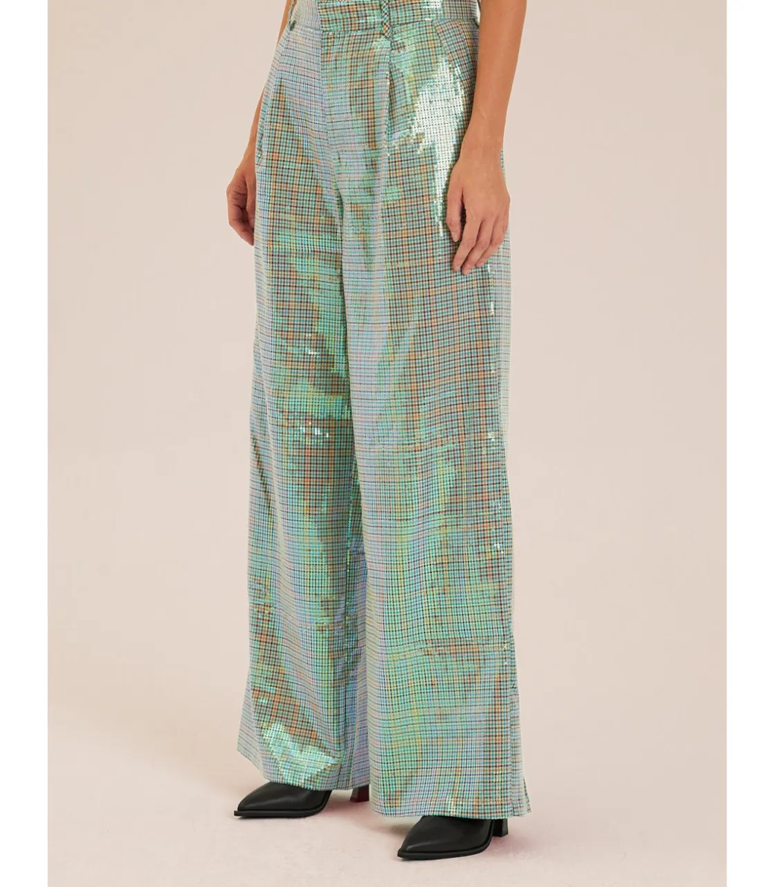 Alma en Pena Pantalones|PANTALÓN LARGO RECTO LENTEJUELAS
