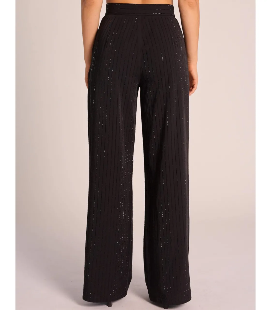 Alma en Pena Pantalones|PANTALÓN RECTO RAYAS PEDRERÍA