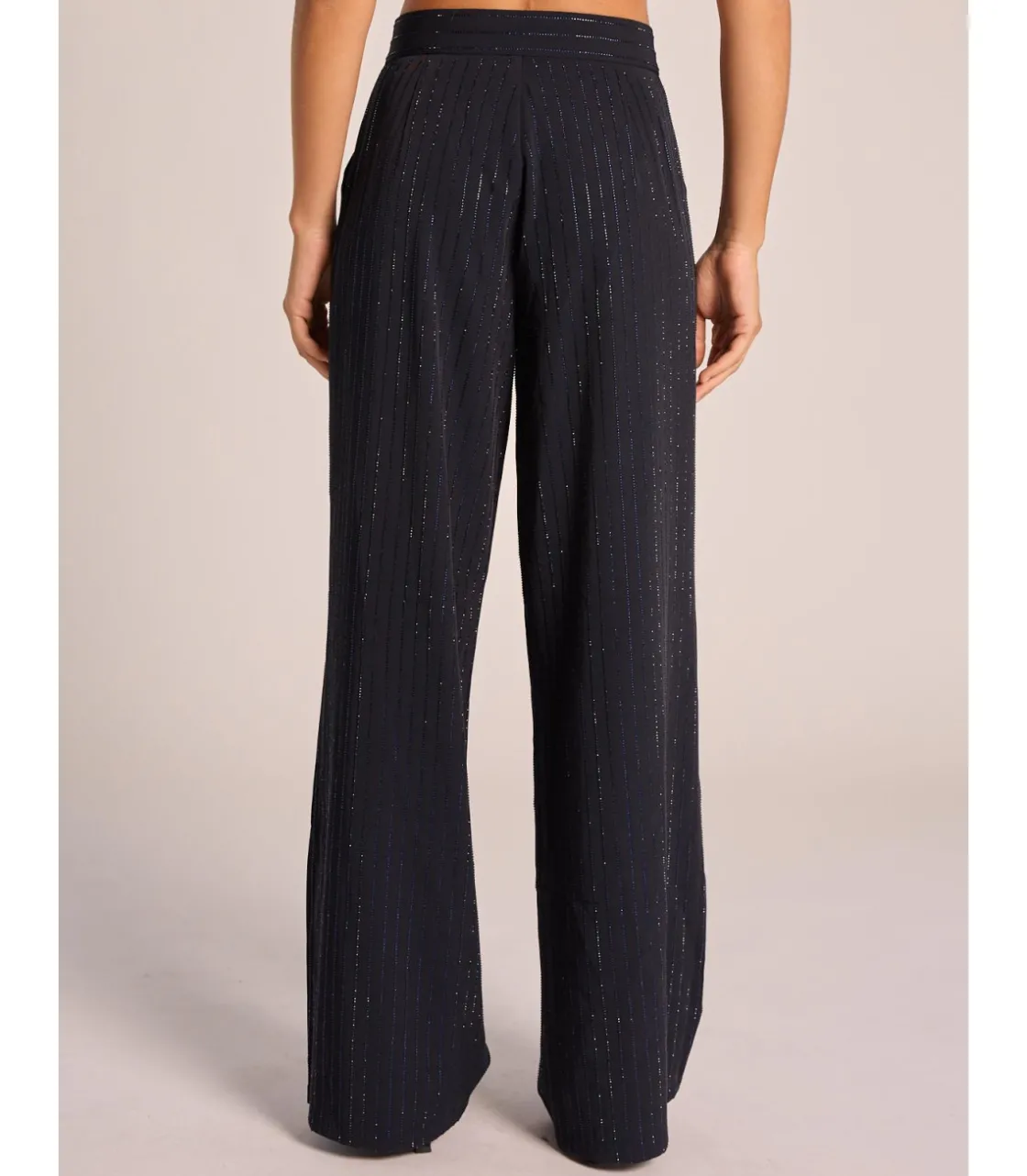 Alma en Pena Pantalones|PANTALÓN RECTO RAYAS PEDRERÍA