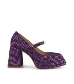 Alma en Pena Zapatos De Tacón|SANDALIA PEDRERÍA PUNTA CUADRADA